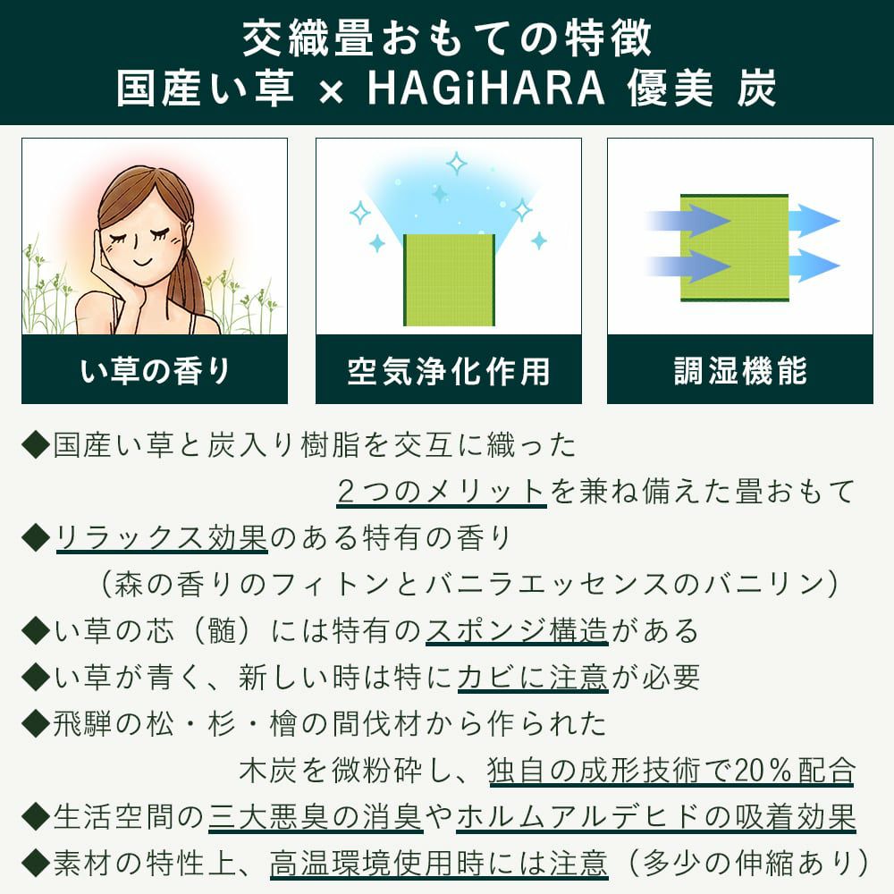 い草製畳の注意事項