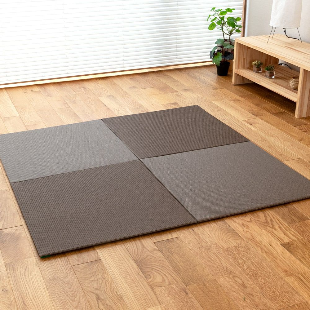 床暖房対応畳マット「リベラ」栗色の設置イメージ