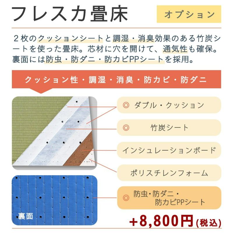 引出収納付き畳ベッド ベケット ダブルサイズ｜たたみのこうひん