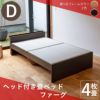 ４枚畳仕様のヘッドボード付き畳ベッド「ファーグ」ダブルサイズの設置イメージ