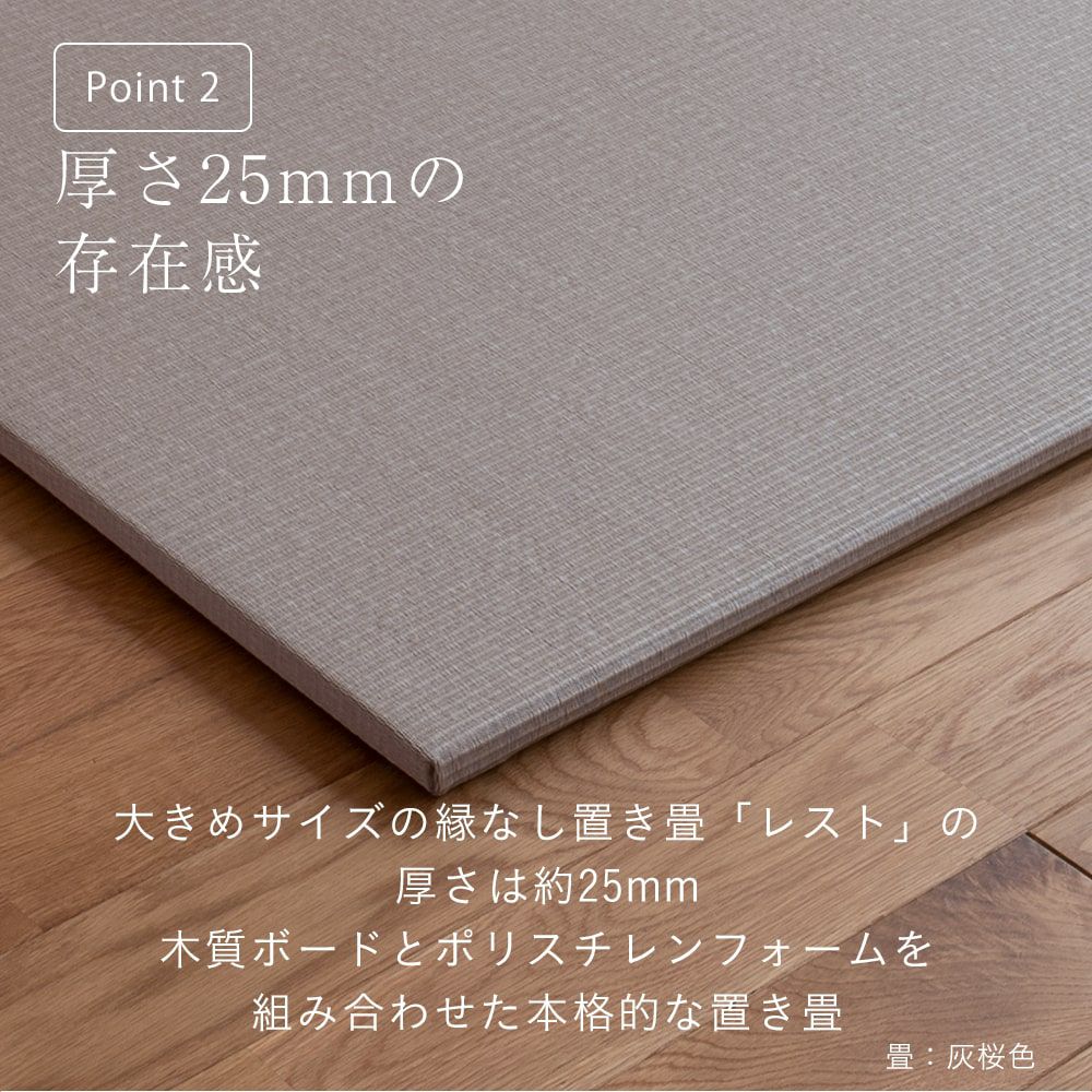 縁なし置き畳「レスト」の設置イメージ