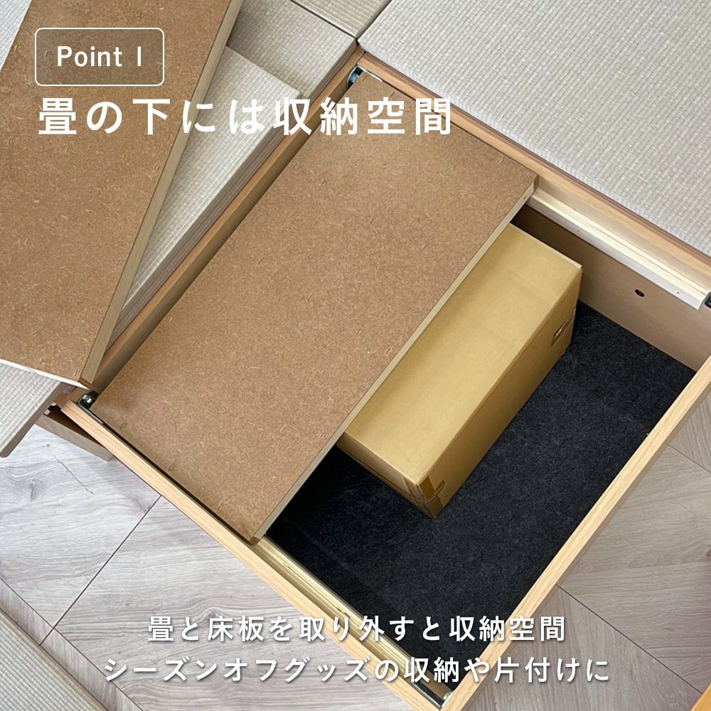 畳下収納スペースの使用イメージ